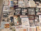 many different types of stamps on the floor