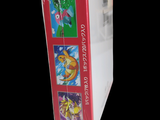 a red box with pictures of pokemon characters on it