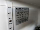 a close up of a microwave with a menu on it