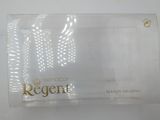 a clear plastic bag with the word regent on it