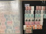 a picture of a collection of stamps on a table