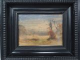 une image d'un tableau représentant un homme et une femme dans un paysage
