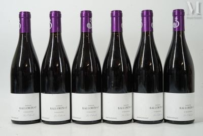 six bouteilles de vin sont alignées sur une table