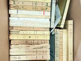 a box full of books sitting on the floor