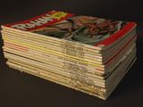 une pile de bandes dessinées empilées les unes sur les autres