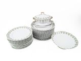 a lot of plates that are stacked on top of each other