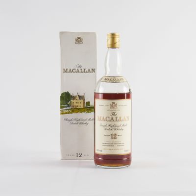 une bouteille de whisky single malt Macallan