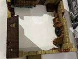 a picture of a model of a building made out of bricks