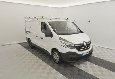 a picture of a white van parked in a garage