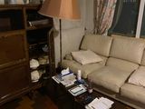 a couch and a table in a living room
