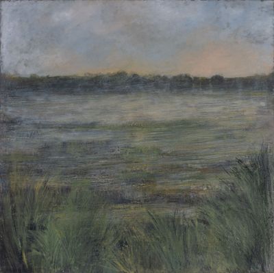 Hervé THIBAULT (né en 1944) Paysage à l'étang Huile sur toil…