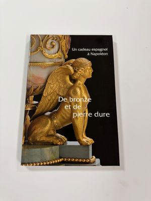 book cover of the bronze statue of an angel on a pedestal