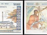 trois images différentes d'une femme et d'un homme figurant sur un billet de banque