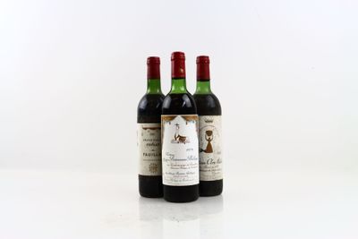 Réunion de 3 bouteilles de PAUILLAC du Baron Philippe ROTHSC…