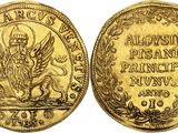 an image of a gold coin with the image of a man on a horse