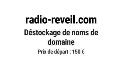 Nom de domaine radio-reveil.com.