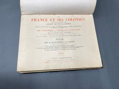 LA FRANCE ET SES COLONIES Atlas illustré 108 cartes