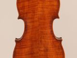 an antique violin with the back of the back of the violin showing the back of the back of the violin