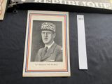 a picture of a man in a military uniform on a table