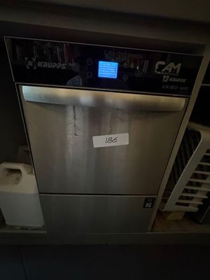 an image of a dishwasher with a label on it