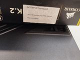 a black box with a label on it sitting on a table