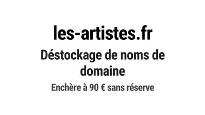 Nom de domaine les-artistes.fr.