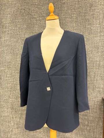 MARINA RINALDI   Veste bleu marine. Taille 42 à vue