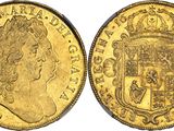 an image of a gold sovereign coin with a crown on it