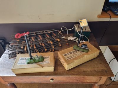 a small table with a bunch of items on it