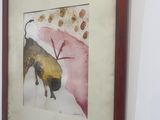 a picture of a painting on the wall of a room