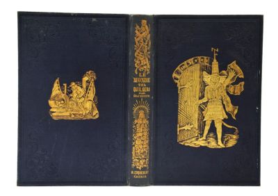 la couverture et le dos d'un livre ornés de dorures à chaud