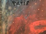 an image of a painting with writing on it in a room
