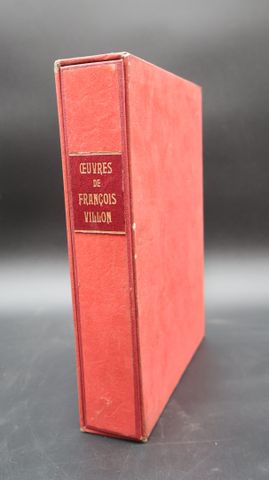 Oeuvres de François VILLON. Nice, 1953, in-4, en feuilles sous em...