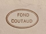 a picture of a sign that says fond coutaud on it