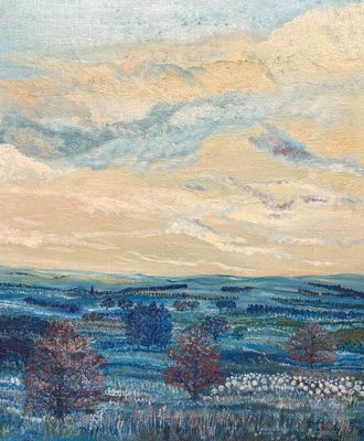 Geneviève TERVER-NOËL (1934).Paysage. - Photo 1