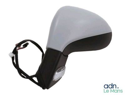 an image of a close up of a motorcycle mirror on a white background