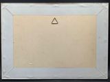 an image of a picture of a white frame with a triangle on it