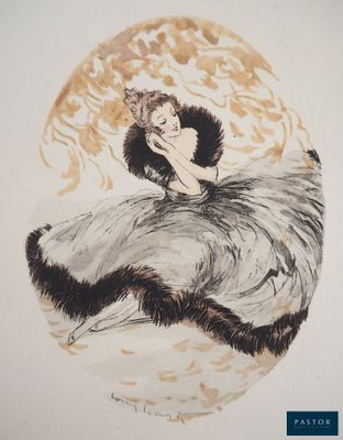 une image représentant une femme en robe longue, assise par terre
