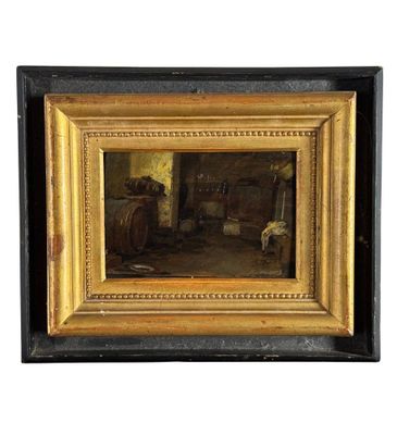 une image représentant un tableau où l'on voit un homme assis dans une pièce
