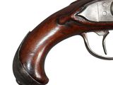 a close up of a gun on a white background