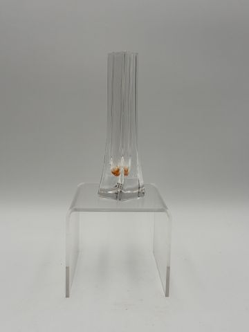 Daum Nancy – Vase soliflore en cristal. H 18 cm