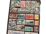 many different types of stamps on this piece of paper
