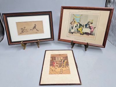 114 / Z2B / Lot comprenant : un Harry Elliot, un dessin…