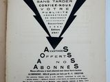an old book with a black arrow on the front of it