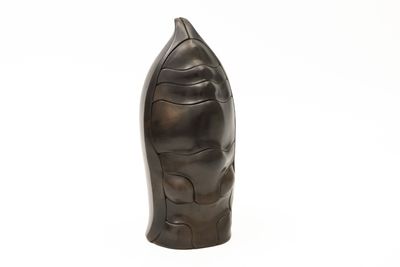 une image représentant une sculpture en bronze représentant la tête d'une femme