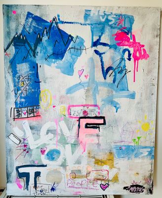 une peinture réalisée sur le mur d'une pièce