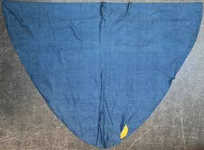 Cape de statue en lampas, vers 1760-1770, façonné bleu Natti…