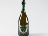a bottle of champagne on a white background