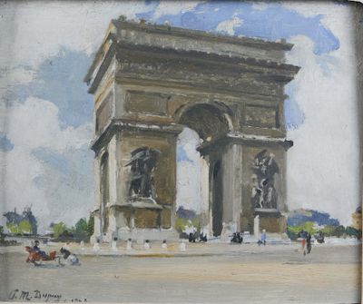 Paul Michel DUPUY (1869-1949) « Place de l'Etoile, Paris »