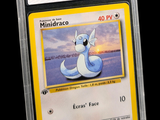 an image of a pokemon card with a picture of a dog